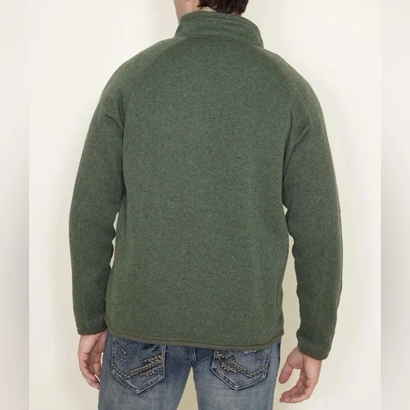 Patagonia Men’s Better Sweater 1/4 Zip Fleece Jacket Industrial Green Size Large - Picture 3 of 6